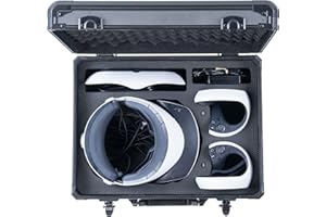 D DACCKIT Hard Case for PSVR2, Carrying Case Compatible with PSVR 2 Headset and Touch Controllers - Perfect for Travel and Home Storage