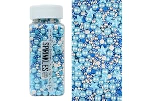 MS GOOD MakeSomeSweets BLUE OCEAN - BLU - Sprinkles Decorazioni Commestibili -Vegane - Senza Olio Di Palma - 100g