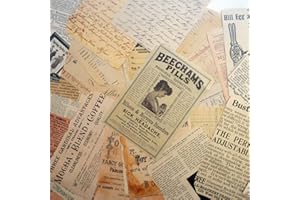 TA MERRY Carta per scrapbooking, 72 pezzi, adesivi per scrapbooking, 3 pezzi, adesivi decorativi vintage, autoadesivi, per scrapbooking fai da te, diari, bullet journaling, laptop, ecc.