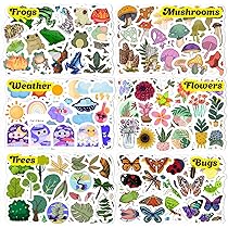 36 Feuilles D'autocollants Scrapbook - Fleurs, Papillons, Oiseaux - Transparents En PET - Pour Albums Photos, Journaux, Déco