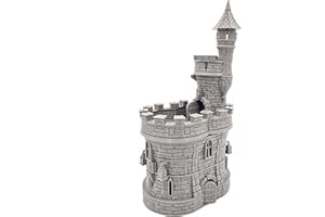Q P QUALITY PRINTING 3D QP3D – Château de Maison Barbican Gate – Paysage de Terrain Fantastique pour Table et RPG 28-32 mm Figurines Accessoires de Jeu de Guerre DND D&D (Classique)