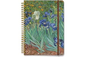 Hnogri Carnet de notes à spirale, carnet de notes à couverture rigide pour femmes, format moyen 6 x 8.4 pouces, 160 pages de papier épais, carnet de notes A5 ligné pour l'écriture, le travail.