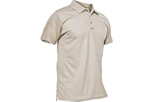 KEFITEVD Polos Transpirables para Hombre al Aire Libre Manga Corta Secado Rápido Camisetas de Camping