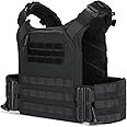 OneTigris Airsoft Vest - FYR Tactical Vest Molle Quick-release Plate Carrier Vest Lightweight Military Vest 500D Nylon for Airsoft Games CS Outdoor Training Games