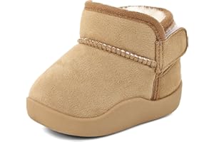 Cheerful Mario 1-5 Anni Stivaletti Bambino Bambina Invernali Scarpe Stivali Bimbo Bimba Peluche Caldo Foderato Facile da Indossare