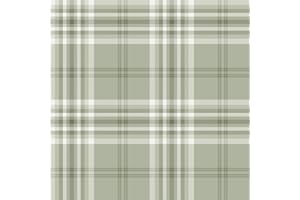 Catherine Lansfield Kelso Papier peint Motif carreaux Vert sauge