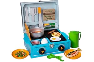 Melissa & Doug , Let's Explore Camp Stove Pretend Spielset , 3+ , Geschenk für Jungen oder Mädchen