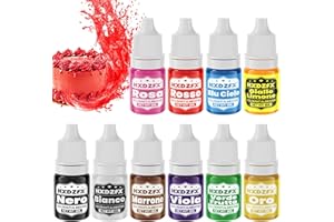 HXDZFX Colorante Alimentare Gel - 10 Colori Coloranti Alimentari Gel Concentrato per La Decorazione di Torte, I Dolci, Dolciumi, I Macaron, La Glassa, La Cottura e La Cucina