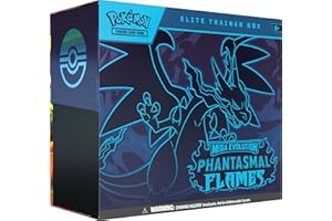 Pokémon TCG: Mega Evolution—Phantasmal Flames Elite Trainer Box (1 Full-Art Promo Card, 9 Booster Packs & Premium Accessories)
