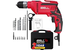 IBELL ID13-80 | 650W Impact Drill Machine | 13mm Keyless Chuck | 2800 RPM | Copper Armature | 2-Speed | 2-Mode | Forward/Reverse | Variable Speed | Drill Bits & Accessories | 24 Months Warranty