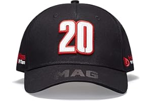 Fuel For Fans Capo conducente Haas F1 Team-Cappellino per Fan Kevin Magnussen, Nero, Taglia Unica Unisex-Adulto