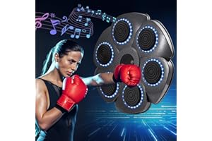 ‎TRINTION Trintion Music Boxing Machine - Wandmontage, Bluetooth, 9 Geschwindigkeitsmodi, inkl. Boxhandschuhe - Fitnessgerät für Kinder und Erwachsene