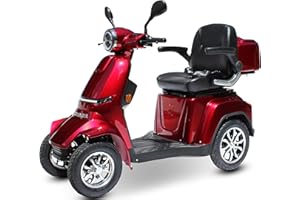 electro-fun-handel ECO ENGEL 510 V.2 (ROT), Elektromobil / Seniorenmobil 4 Rad, Seniorenfahrzeug, Blei-Akku 60V / 20Ah, 25 km/h