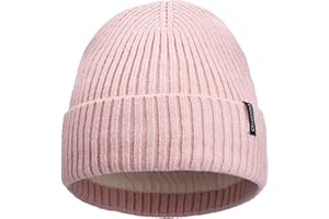 Ocatoma Beanie for Men Women Winter Cuffed Hat with Warm Lining Soft Ski Hat Unisex Cap Gifts for Men Women