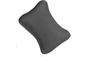 Quuylin Badewannenkissen, mit 2 starken Saugnäpfen, Badekissen für Badewanne, Badekissen mit ergonomischer Passform,Kissen für optimale Nacken Entspannung, entspannende Spa-Grundausstattung (Schwarz)