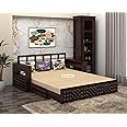 ALATERRE HOME FURNITURE Sofa Cum Bed || Wood Sofa Cum Bed for Home || Wooden Sofa Cum Bed for Living Room || Sofa Cum Bed with Storage || Sofa Cum Bed Foldable || Sofa 3 Seater, Walnut Finish