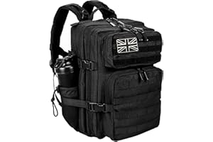 LHI Mochila Supervivencia Militar 25L/35L – Mochila Táctica Impermeable con Sistema Molle, Mochila Hombre para Senderismo, Crossfit, Viaje, Camping, Bushcraft