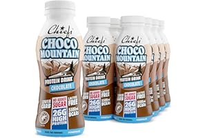 ‎CHIEFS Chiefs High Protein Shake - Schokolade - kein Zuckerzusatz & je 26 g Protein - Made in Austria, Laktosefrei - Protein Shake für Muskelaufbau, Lower Carb - 8x330ml Protein Drink mit Milcheiweiß