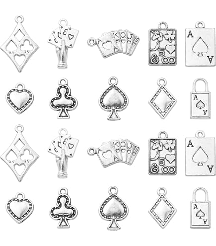 40 Pièces Breloques Chapelet Croix Dorée - 4 Styles, Liens Ovales - Pour Fabrication Bijoux