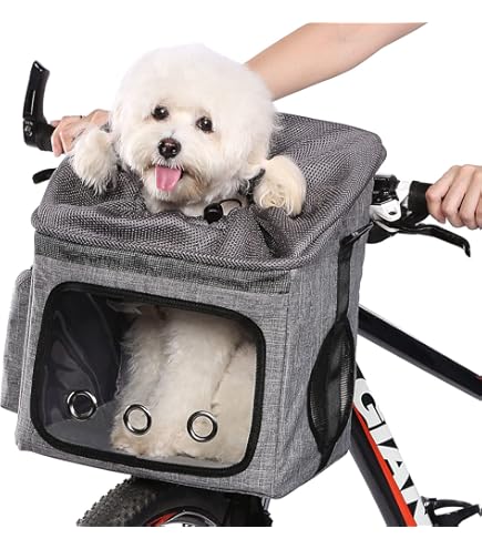 Hundekorb Für Fahrrad - 4-in-1 Transportkorb Für Hunde Bis 8kg