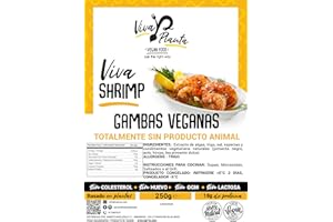 NESHA MARKET Gambas Veganas, 250g Viva Planta | Vegan | Sin carne | 100% Vegetal | Plant Based | Sin Gluten (Pack de 1)