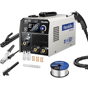 IPOTOOLS FLUX-135 Poste à Souder Fil Fourré 135A Sans Gaz - 3 En 1 MIG/MMA Synergique Avec 7 Ans Garantie