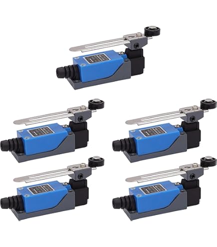 Antrader ME-8111 Interruttore Finecorsa - 4 Pezzi, NC-NO, Plastica, Per CNC, Laser, Plasma