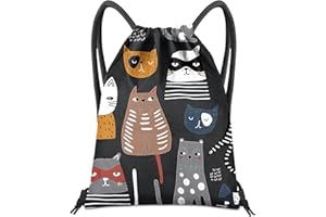 BHAHB Turnbeutel mit Kordelzug, für Fitness, Strand, Schwimmen & Reisen,Stylischer Nette Wasserdicht Sporttasche für Damen Mädchen Herren