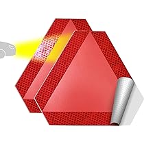 Segnaletica stradale a movimento lento, triangolo arancione