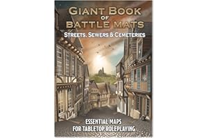 LOKE BATTLEMATS Tablero de Juego : Giant Book of Streets alcantarillado & cementerios (A3)