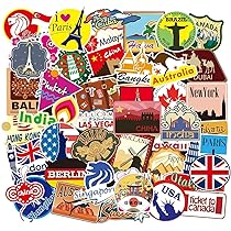 Lot D'autocollants Pour Monuments Du Monde, Ensemble D