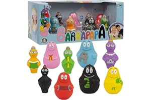GIOCHI PREZIOSI Barbapapa, Coffret Famille 9 personnages, Figurines 8 cm, Jouet pour enfants dès 12 Mois plus, BAP07