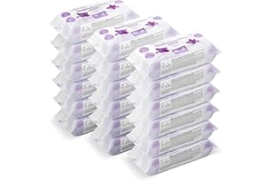 by Amazon Sensitive Baby Wipes,1080 Wipes, Unscented, 18 Pack of 60