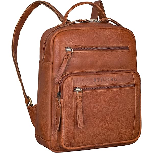 STILORD Maple Kleine Rugzak Vrouwen Leren Dagrugzak Mini Rugzak Vintage Vrouwen Dagrugzak Dames Rugzakken Lederen Kleine Stad Rugzak Echt Leer Rugzak Kleur:luino - bruin