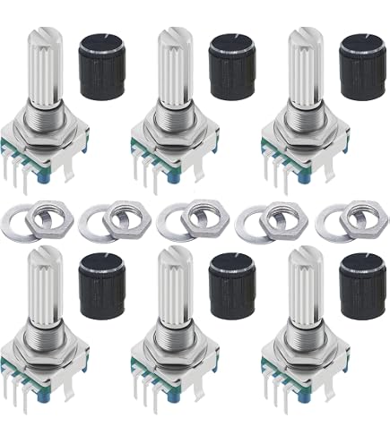 10Pcs EC12 360 Degree Rotary Encoder Code Switch Digital