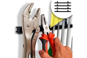 HMMAGNETS 12" Heavy-Duty Magnetic Tool Holders (4 Pack - 48" Total) - Extremely Powerful Magnetic Pull Force to Hold Heavy Tools (Upgraded Version) - Professional Tool Bars/Strips Organizer