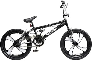 XN BMX 20" 4 Spoke MAG Wheel Freestyle Bike Gyro Stunt Pegs Kids Boys Girls