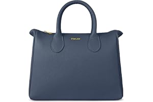 Parubi Sac à Main Femme, Sacs à Main en Cuir Souple Véritable, Sac à Bandoulière avec Poignées, Sacs Bandoulière Élégante Sac Taille Moyenne pour Femmes et Filles, Fabriqué en Italie (Ada)