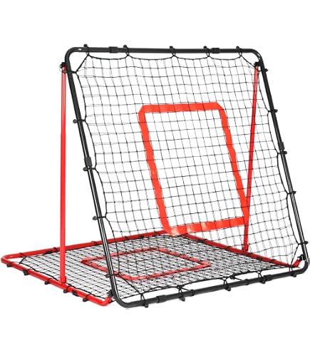 2 Reti Da Calcio Per Allenamento - Bersagli Da Lancio 43x72 Cm - Attrezzatura Portatile Per Migliorare Precisione E Tiri - Colore Giallo E Nero - 4