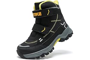 ASHION Dziecięce buty zimowe, buty trekkingowe, buty zimowe, buty na śnieg, dla dziewcząt, buty trekkingowe, dla chłopców, buty bawełniane, ciepłe buty trekkingowe