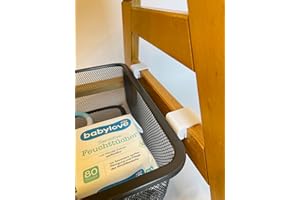 JALUDesignDE Adattatore adatto per seggiolone Hauck Alpha e Beta (bianco) e per Trofast