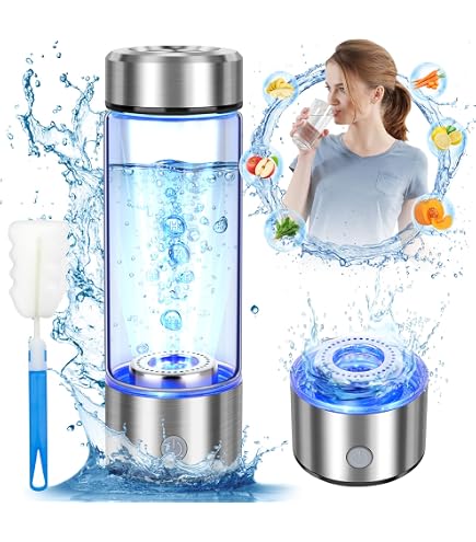 1.5L Hydrogen Water Bottle With SPE PEM Technology - Portable Hydrogen Generator For Home & Travel