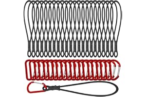 XHTXHT 20 Stück Spanngummi mit Karabiner 15cm, Expander mit Karabiner, Multifunktional Planenspanner Gummispanner Karabinerhaken für Planen Zelt Net Camping