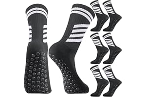 taonganui 3 Paare Fußballsocken Kinder Fussball Socken Anti Rutsch Trainingssocken Fussball Socken Rutschfeste Sportsocken für Fussball Basketball Rugby Tennis Laufen