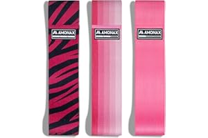 Amonax Bande de Resistance Musculation en Tissu pour Femme,Bande de Butin pour Exercice de Squat,Elastique Musculation comme équipement pour la Perte de Poids,Sport Musculation pour Jambes,fessiers