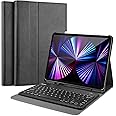 ProCase for iPad Pro 11 Keyboard Case 2022 2021 2020 2018, Slim Shell Lightweight Cover with Magnetically Detachable Wireless Keyboard for iPad Pro 11 Inch 4th 3rd 2nd 1st Gen -Black