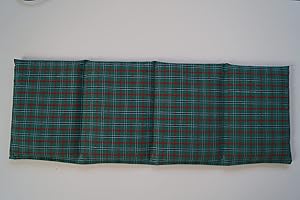 TITSCH Körnerkissen Bio-Roggen 4-Kammern 50cmx17cm grün kariert