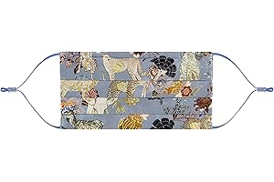 CODELLO Damen Mund Nasen Maske, Cover-Up, Besonders leicht | Tier-Motiv | 100% Seide | OneSize