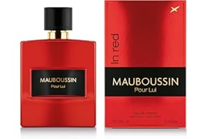 Mauboussin - Pour Lui In Red 100ml (3.3 Fl Oz) - Eau de Parfum for Men - Woody & Spicy Scents