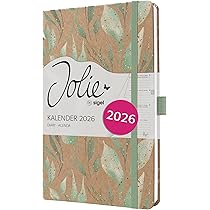 SIGEL J6101 Weekly Planner Jolie 2026-1 Year - Approx. A5 - Indigo Blue - 2 Pages = 1 Week - Hardcover - 80 Gsm - Blue - 174 P. - FSC-certified - View #9
